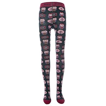 Ewers Baby- und Kinderstrumpfhose für Mädchen Eulen, Made in Europe, Strumpfhose Baumwolle