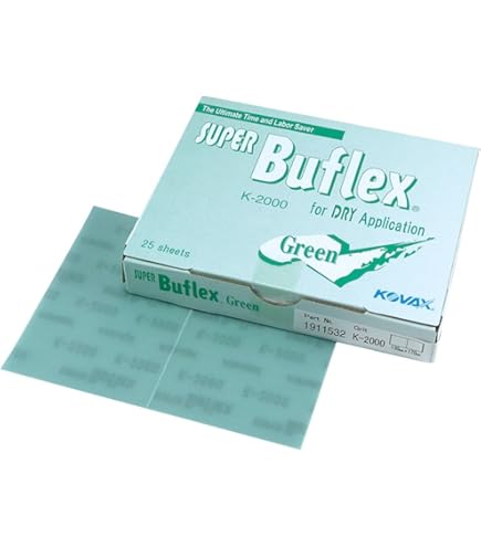 Super Buflex Flexible Dry 5 inch Sanding Discs, Green K-2000