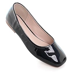 LUXINYU Patent Leather Flats for Women Classic