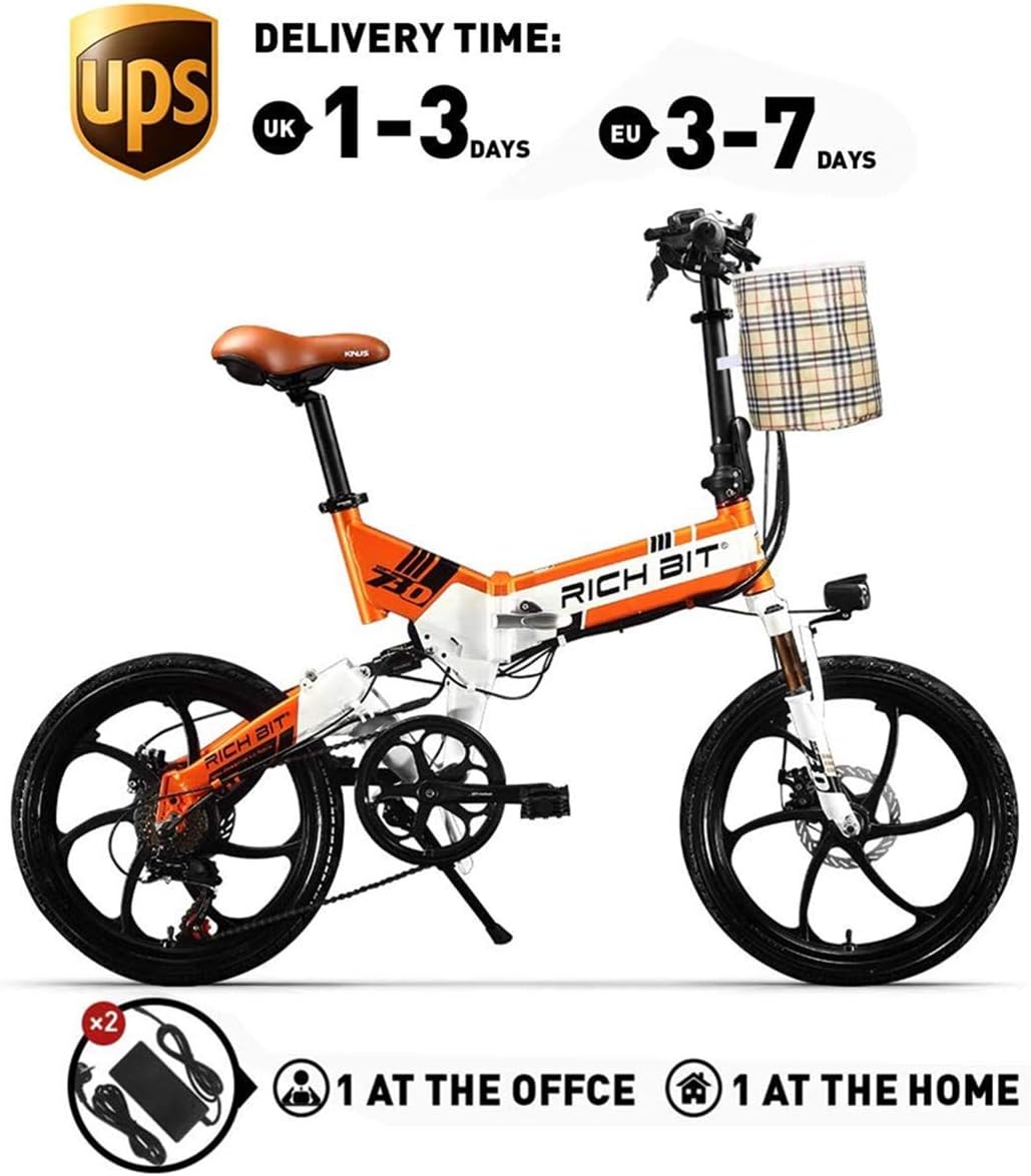 RICH BIT ZDC RT-730 Folding e-bike 20 inch elecrtic bike 48v 8ah hidden battery 【tax free】