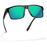 PRIVEL XXL Size Extra Large Square 157MM Polarized Sunglasses for Big Wide Heads Men TR90 Lightweight UV400 Glasses