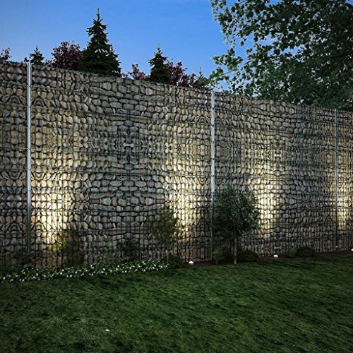 vidaXL Gabione Doppelstabmattenzaun verzinkt 2008x2030 mm 6 m Gartenzaun Zaun – Bild 5