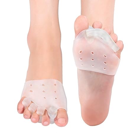 Doact Gel Zehen Separator, Hallux Valgus Korrektur Set aus Soft Silikon Gel für Hammerzeh, Bunion, Vorbeugung von Schmerzen, 