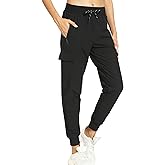 Kcutteyg Womens Water Resistant Hiking Pants with Pockets Quick Dry Soft Athletic Workout Joggers Pants for Camping Travel