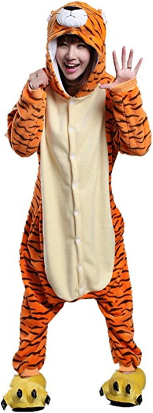 Missley Unicorn Cosplay Winter Warm Flannel Pajamas Adult Unisex One Piece Animal Pajama