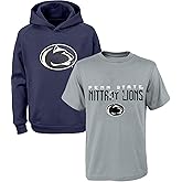 NCAA Youth 8-20 Polyester Performance Primary Logo Hoodie & T-Shirt 2 Combo Pack Set