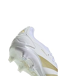 adidas Pro Firm Ground, White/Gold Metallic/Sandy