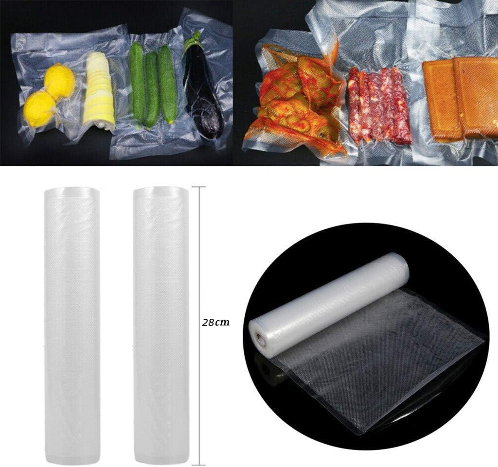 Vacuum Sealer Bags 28x50CM 2 pack for Food Saver / Seal a Meal / Gamesaver / Weston , Commercial Grade , BPA Free , Heavy Duty , Puncture Prevention , Great for vac storage , Meal Prep or Sous Vide