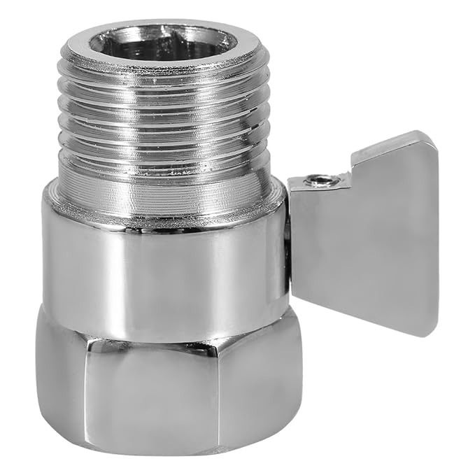 1/2" Shower Head Shut Off Valve Full Brass Shower Head Flow