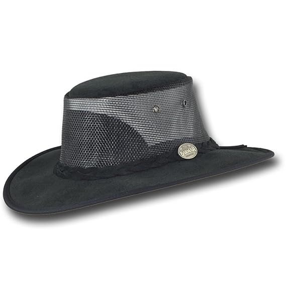 barmah hats foldaway cooler leather hat