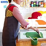 Worown 23 Pack Screen Printing Kit with Frames, Squeegees & Accessories view 5