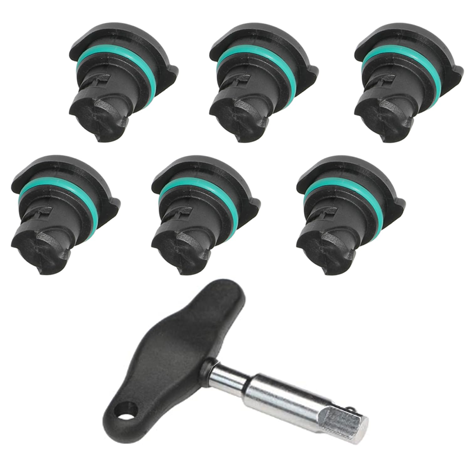Photo 1 of *****PARTIAL SET***** DPTOOL Oil Drain Plug 7 Pack Kit Compatible with GM Chevrolet Cadillac 2019-2021 Oil Pan Drain Plug with Oil Drain Plug Removal Tool Replace 12713651 55498782