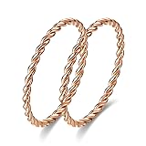 LIU JUN Copper Tensor Ring For Women, Pure Copper