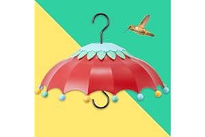 BESERIE Baffle for Bird Feeder, Bird Feede Cover with 3 Hooks, Suitable for Hummingbird Feeders and Wild Bird Feeders,Built-in Moat,Protective Cover for Hanging Bird Feeders,14 inches, Purple (New Red)