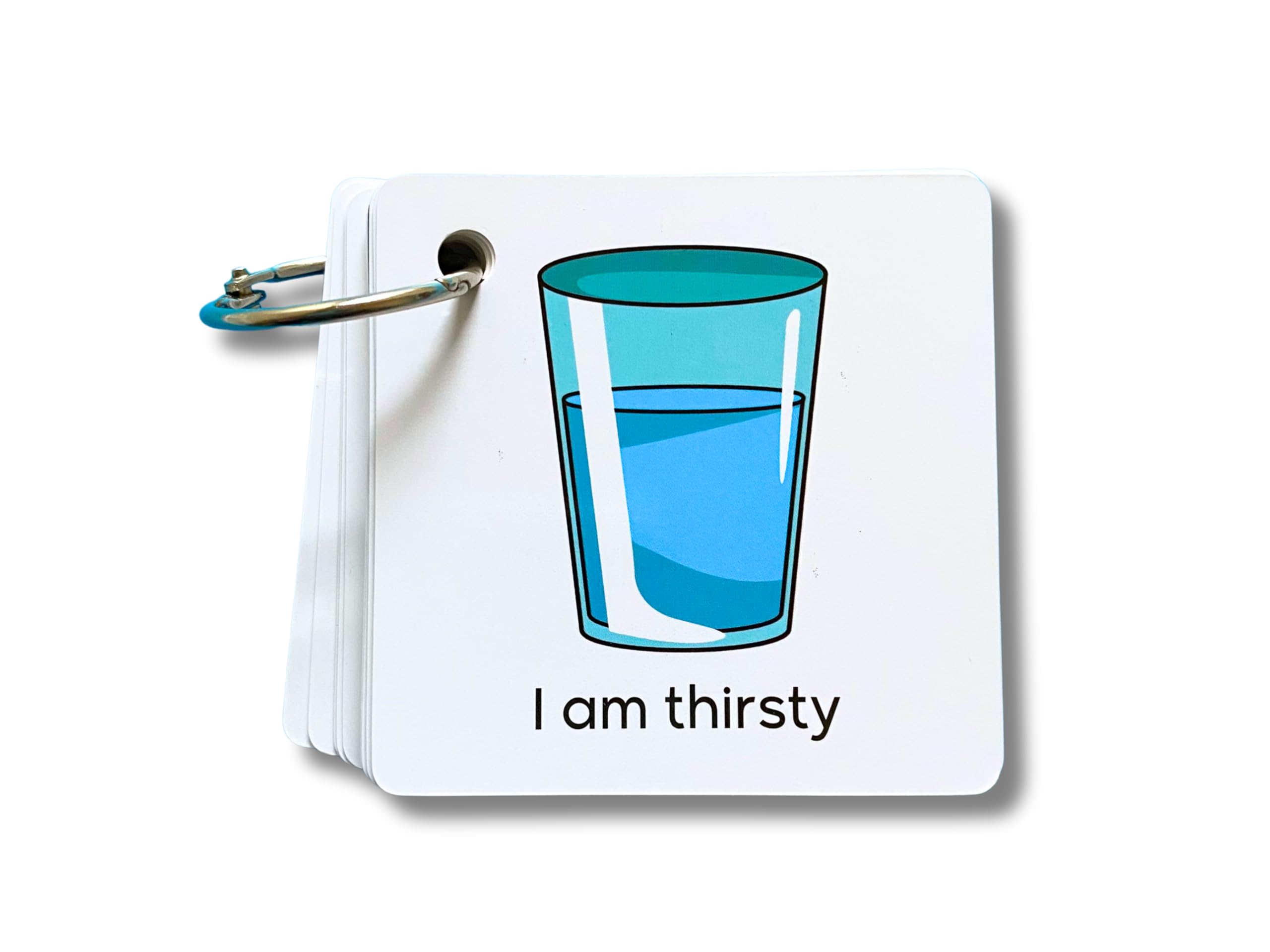 Plastic Communication Cards for Special Needs, Set of 60 Picture Exchange Communication, Non Verbal Aid Autism Senior Autistic