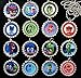 15 PJ MASKS Flat Bottle Cap Necklaces for Birthday, Party Favors, Bag Fillers