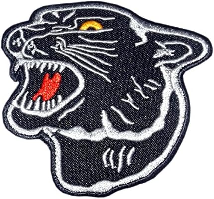 Patch Iron on Sew on Black Panther Party Power Cat 2.76 Inch / 2.76 Inch