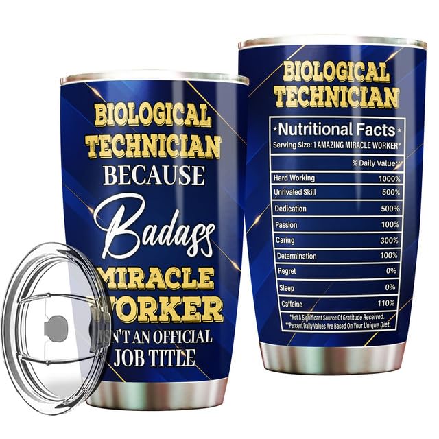 MONIZILUCKY Biological Technician Tumbler Stainless