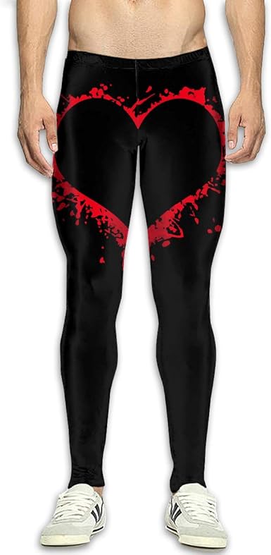 mens red compression tights