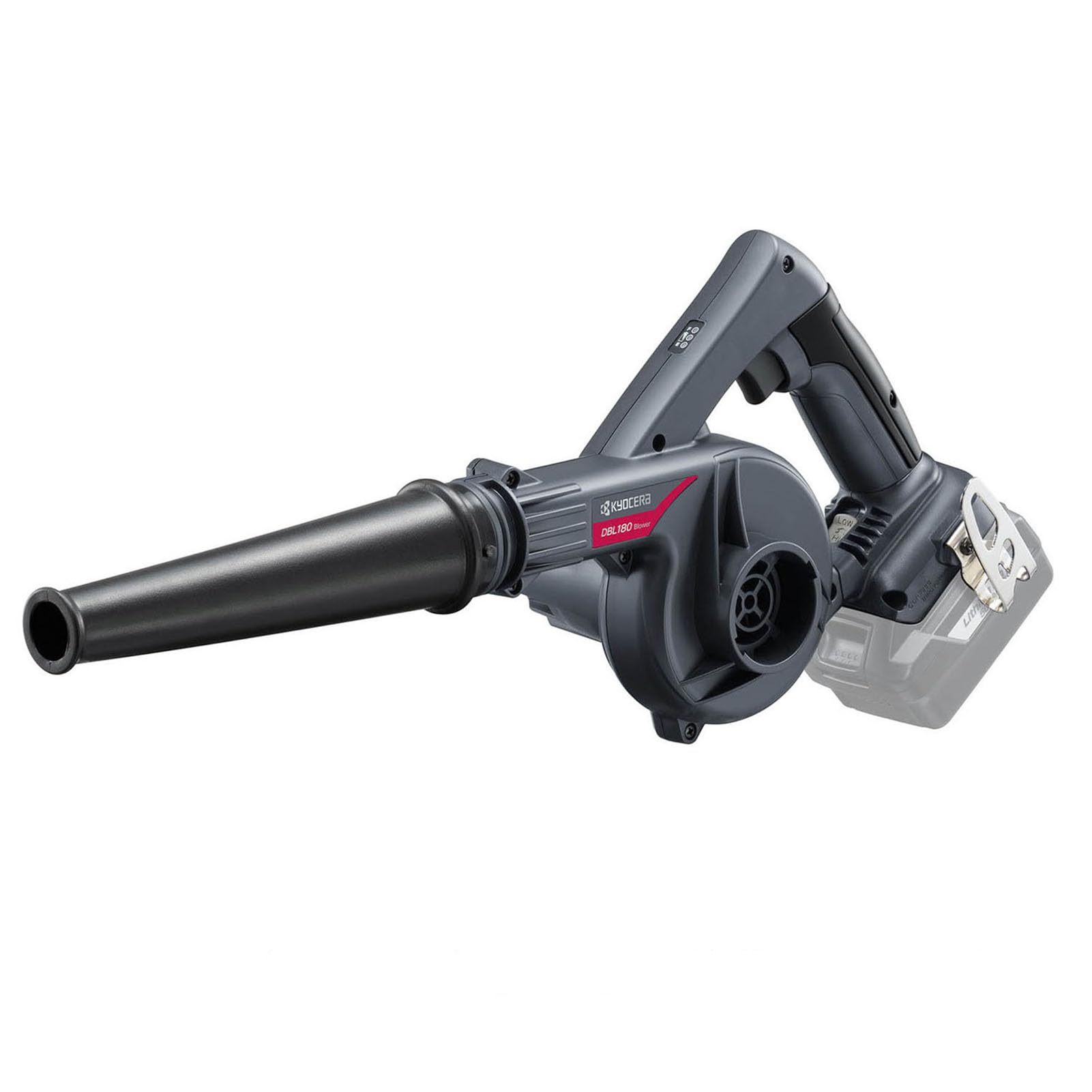 京セラ(Kyocera) 旧リョービ プロ用 充電式ブロワー 本体のみ(電池パック・充電器別販売) DBL180 681851A ブラック 【作業に合わせ風量・風速の調節が可能】 作業現場・車・家周り・電動工具の清掃に リチウムイオン18V 風量0~2.3m3/min 最大風速0~17.2m/s 連続使用時間35・49分商品画像