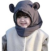 Baby Winter Hat,Warm Ultralight Windproof and Waterproof Hooded Scarf Hat for Toddle Kids Balaclava 2-12 Years