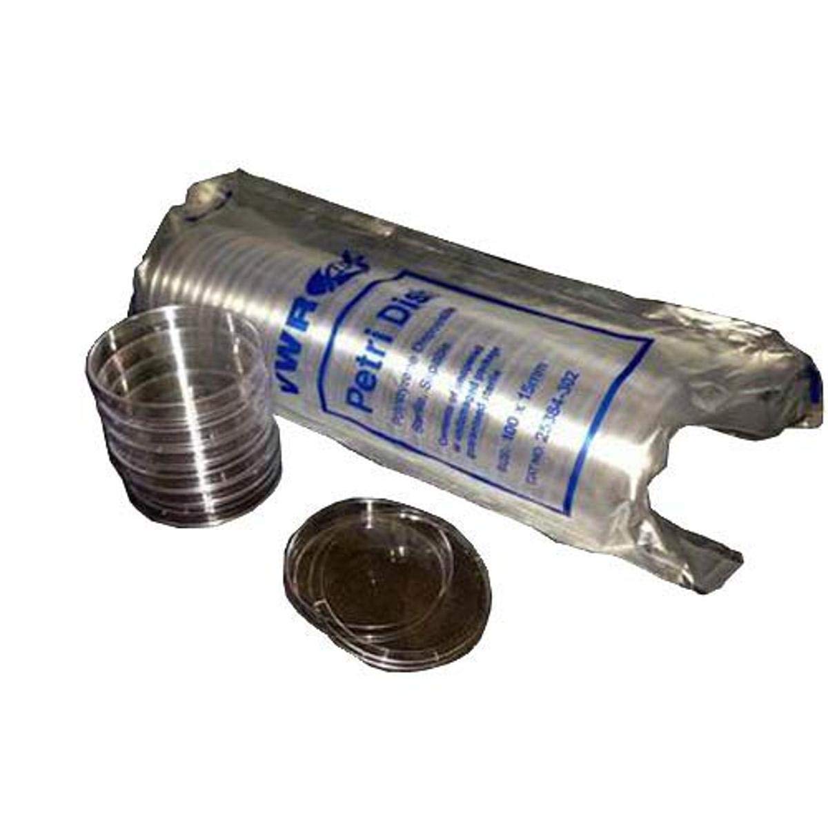 VWR 25384342 Disposable Petri Dishes, Fully Stackable, 100 mm Diameter