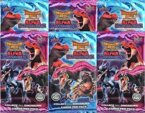 SIX Dinosaur King ALPHA DINOSAURS ATTACK Booster Packs Containing 5 Cards Per Pack (30 Total Cards) by Dinosaur King