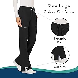 Cherokee Women's Mid Rise Moderate Flare Drawstring