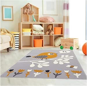 Alfombra de Dormitorio AF Piaf, Color Gris, Fabricada en Europa