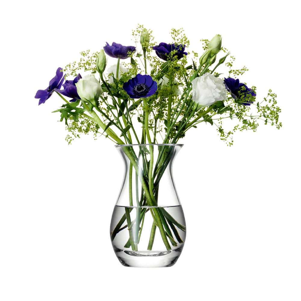 LSA International Flower Posy Vase H 17.5 cm Clear| 1 Unit | Mouthblown and Handmade Glass | FW02