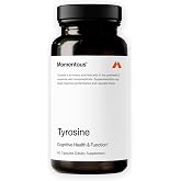 Momentous L-Tyrosine Supplement, Maintains Focus During Stress, 500mg | Supports Cognitive Performance, Alertness, &amp; Clarity, NSF Certified for Sport, Non-GMO &amp; Gluten-Free (60 Servings)