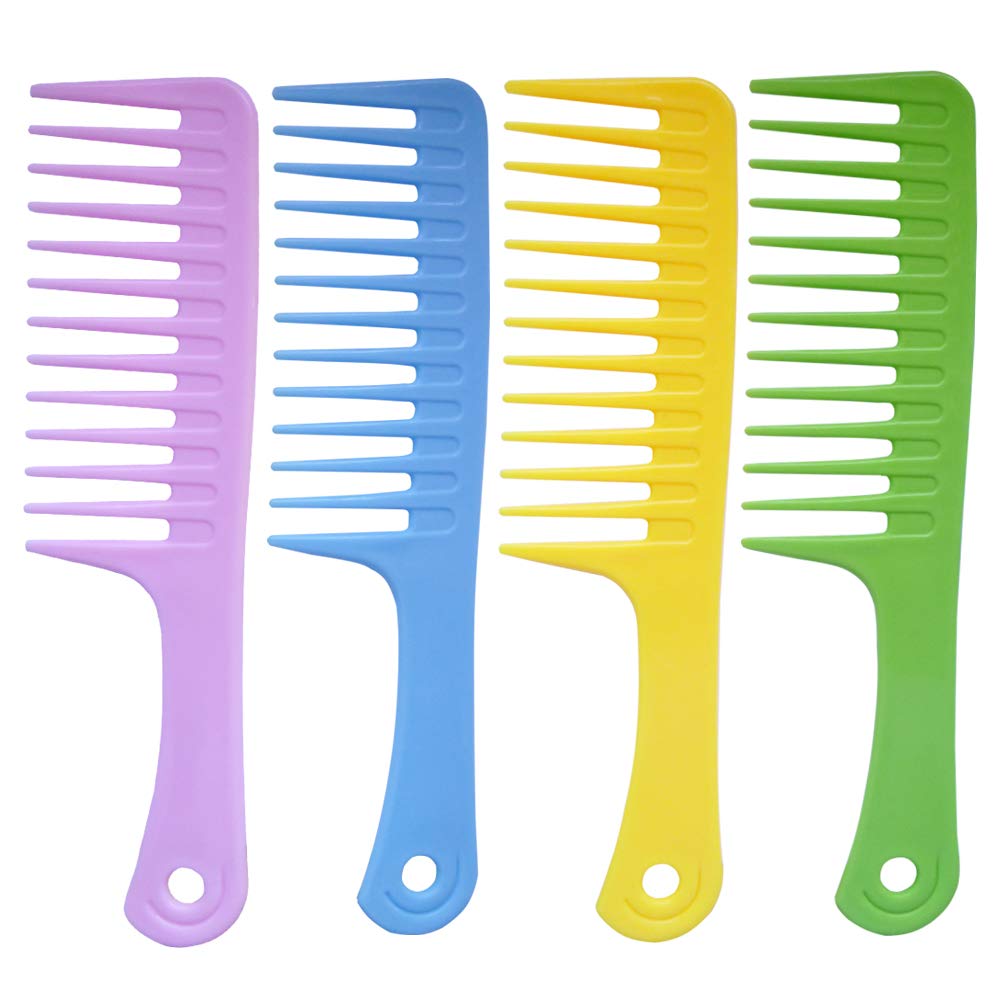 Amazon Com 4 Pcs Wide Tooth Comb Detangling Hair Brush Wide Comb