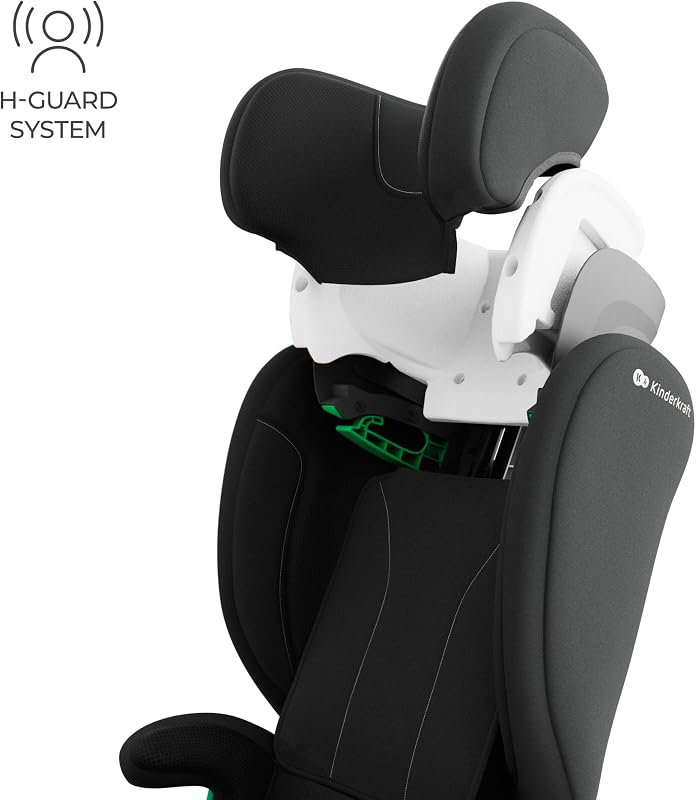 Cadeirinha auto JUNIOR FIX 2 PRO 100-150 cm (3,5-12 anos), ISOFIX + cinto, apoio de cabeça ajustável, guias de correia, H-GUARD, SPS, AIR FLOW respirável, preto