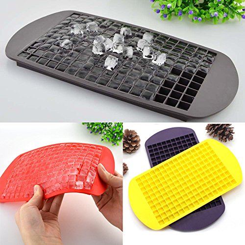 New Safety 160 Ice Cubes Frozen Bar Pudding Silicone Tray Maker Mould^