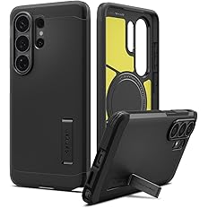 Spigen for Galaxy S26 Ultra Case, Tough Armor MagFit [Kickstand] [Compatible with MagSafe] [Military-Grade Protection] - Blac