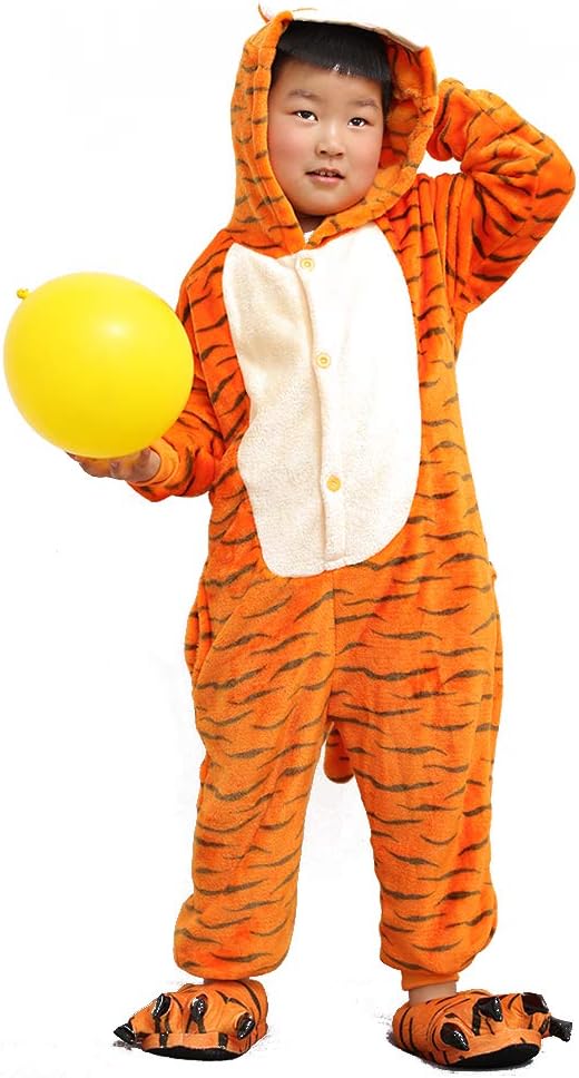 Lovehome Enfant Adolescents Pyjamas Enfants Halloween Costumes Enfants Kigurumi Body Animal Cosplay Tigrou 85cm Hauts De Pyjama Vetements Mkyra Org