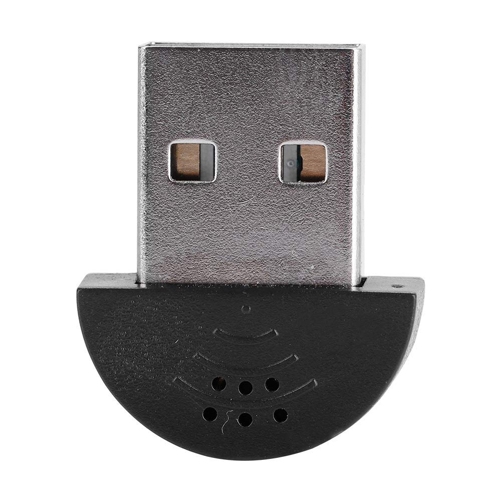 Wendry Mini USB Microphone,Portable USB 2.0 Microphone Adapter,Noise Cancellation Microphone,Studio Speech Microphone Recording Audio MIC Adapter,for Computer PC Games Chat(black)