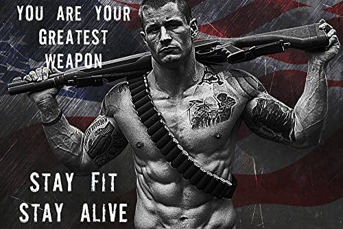 Stay Fit Stay Alive Poster Military Motivation Police Motivation 24x6