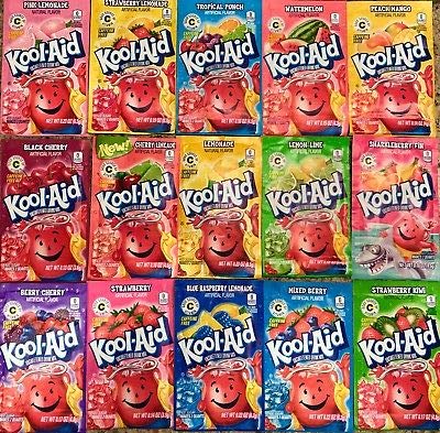 Kool Aid Drink Mix 14 Flavors Variety Pack 42 Packets Amazon Com Grocery Gourmet Food