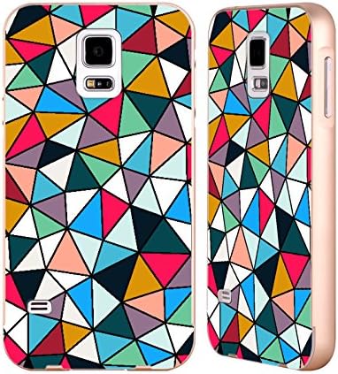 Official Mark Ashkenazi Geometric Patterns Gold Aluminum Bumper Slider Case for Samsung Galaxy S5 / S5 Neo