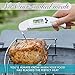 KiriAnne Instant Read Digital Thermometer. Best for Cooking, Grilling, BBQ, Smoking or Roasting Meat, Fish, Bread & Candy. Shows Degrees F or C, Easy to Use, Accurate and with Wide Temperature Range