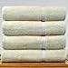 Luxury Hotel & Spa Towel 100% Genuine Turkish Cotton Bath Towels - Beige - Dobby Border - Set of 4