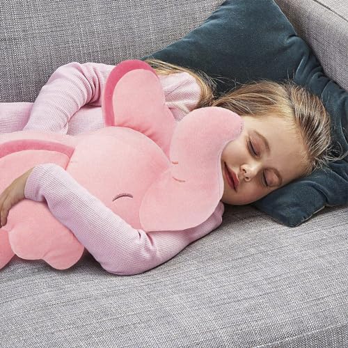 NIUNIU DADDY 21 IN PINK ELEPHANT STUFFED ANIMAL NOT WEIGHTED – KAWAII LARGE ELEPHANT PLUSH TOY FOR KIDS ADULTS, SQUISHY SOFT CUTE BODY PILLOW GIFT FOR GIRLS BOYS BIRTHDAY CHRISTMAS PARTY