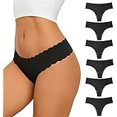 Aogda Thongs for Women Seamless Underwear Low Rise Panties Thong
