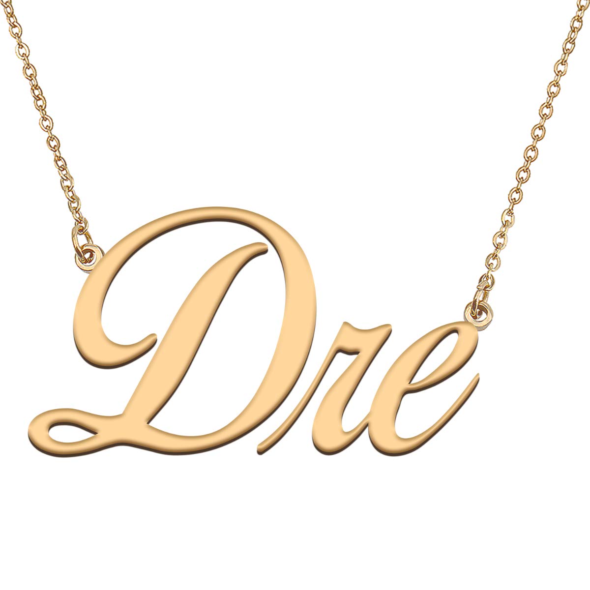 HUAN XUN Customized Custom Simple Any Name Necklace