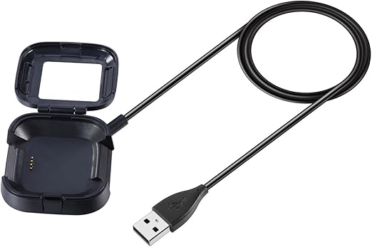 Feskio - Cargador para Reloj Inteligente Fitbit Versa, Adaptador ...