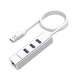 LENTION 3-Port USB 3.0 Hub with Gigabit Ethernet