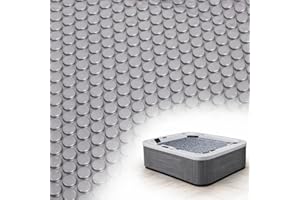 2025 𝑼𝒑𝒅𝒂𝒕𝒆𝒅 Spa and Hot Tub Bubble Insulating Cover 8𝒇𝒕 𝒙 8𝒇𝒕 Thermal Pool Solar Blanket Cover(16 Mil)