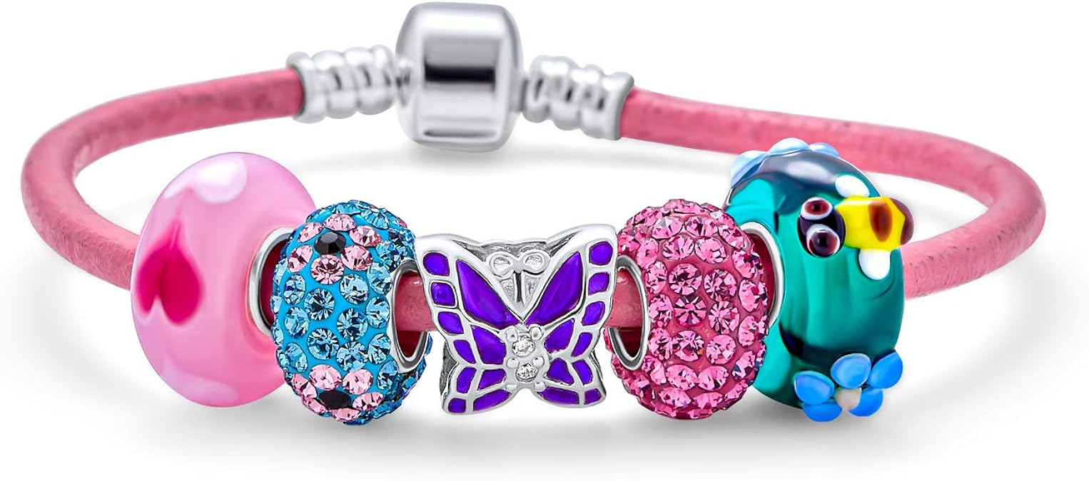 Bling Jewelry Compatible with Pandora Charm Bracelet for