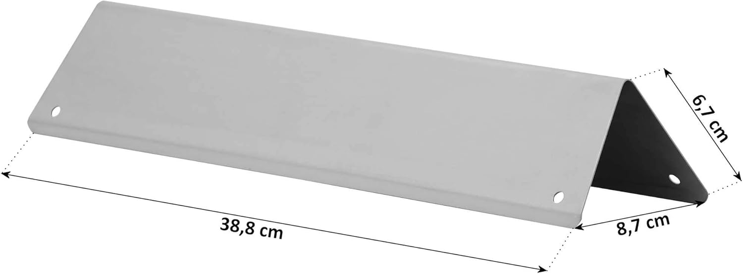 BBQ-Toro Stainless Steel Flavorizer Bars Set (3 pieces), Silver, (L) 38.8 x (W) 8.7 x (H) 6.7 cm - Image 4